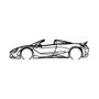 Wallity McLaren 720S Silhouette Escultura de Pared de Metal Negro